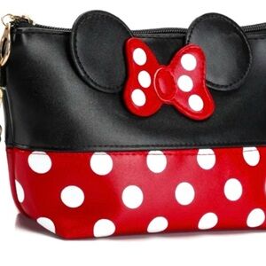 Black and Red Polka Dot Minnie Bag
